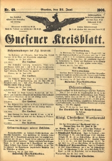 Gnesener Kreisblatt 1906.06.21 Nr49
