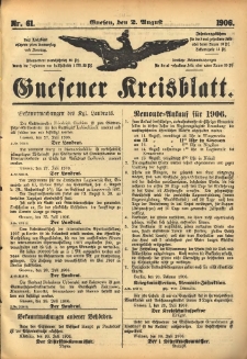 Gnesener Kreisblatt 1906.08.02 Nr61