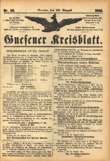 Gnesener Kreisblatt 1906.08.19 Nr66