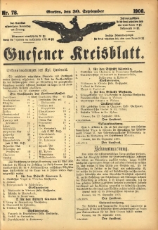 Gnesener Kreisblatt 1906.09.30 Nr78