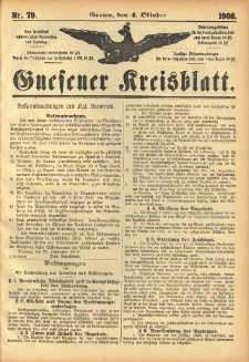 Gnesener Kreisblatt 1906.10.04 Nr79