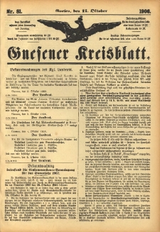 Gnesener Kreisblatt 1906.10.11 Nr81