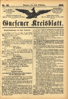 Gnesener Kreisblatt 1906.10.14 Nr82