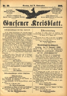 Gnesener Kreisblatt 1906.11.08 Nr89
