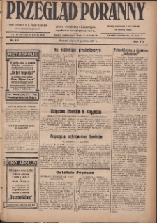 Przegląd Poranny: pismo niezależne i bezpartyjne 1927.12.02 R.7 Nr275