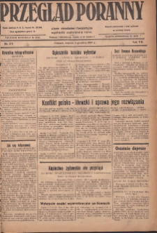 Przegląd Poranny: pismo niezależne i bezpartyjne 1927.12.06 R.7 Nr278