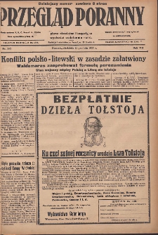 Przegląd Poranny: pismo niezależne i bezpartyjne 1927.12.11 R.7 Nr282