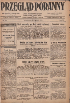 Przegląd Poranny: pismo niezależne i bezpartyjne 1927.12.20 R.7 Nr289