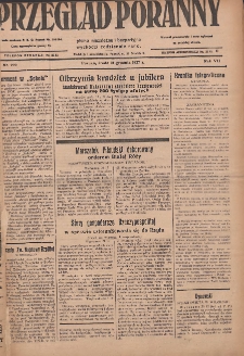 Przegląd Poranny: pismo niezależne i bezpartyjne 1927.12.21 R.7 Nr290
