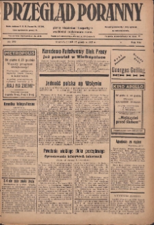 Przegląd Poranny: pismo niezależne i bezpartyjne 1927.12.23 R.7 Nr292