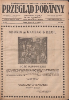 Przegląd Poranny: pismo niezależne i bezpartyjne 1927.12.25 R.7 Nr293