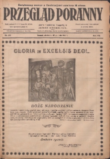 Przegląd Poranny: pismo niezależne i bezpartyjne 1927.12.25 R.7 Nr293