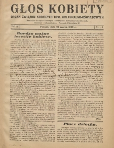Głos Kobiety 1933.03.28 R.3 Nr6