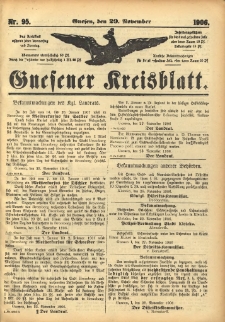 Gnesener Kreisblatt 1906.11.29 Nr95