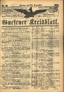Gnesener Kreisblatt 1906.12.13 Nr99