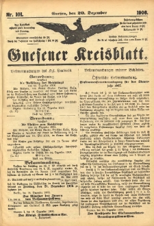 Gnesener Kreisblatt 1906.12.20 Nr101