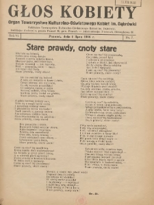 Głos Kobiety 1936.07.01 R.6 Nr7