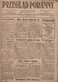 Przegląd Poranny: pismo niezależne i bezpartyjne 1928.01.06 R.8 Nr5