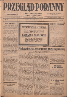 Przegląd Poranny: pismo niezależne i bezpartyjne 1928.01.10 R.8 Nr7