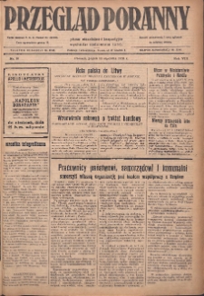 Przegląd Poranny: pismo niezależne i bezpartyjne 1928.01.13 R.8 Nr10