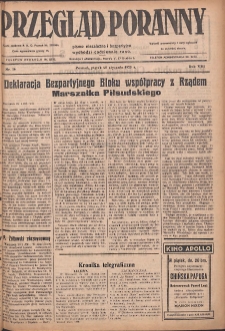 Przegląd Poranny: pismo niezależne i bezpartyjne 1928.01.20 R.8 Nr16