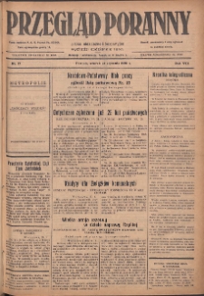 Przegląd Poranny: pismo niezależne i bezpartyjne 1928.01.24 R.8 Nr19