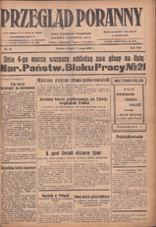 Przegląd Poranny: pismo niezależne i bezpartyjne 1928.02.07 R.8 Nr30