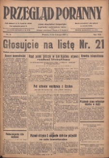 Przegląd Poranny: pismo niezależne i bezpartyjne 1928.02.08 R.8 Nr31