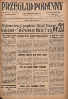 Przegląd Poranny: pismo niezależne i bezpartyjne 1928.02.10 R.8 Nr33