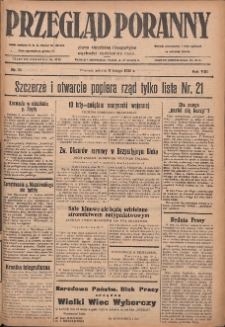 Przegląd Poranny: pismo niezależne i bezpartyjne 1928.02.11 R.8 Nr34