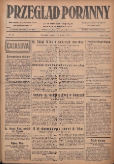 Przegląd Poranny: pismo niezależne i bezpartyjne 1928.02.16 R.8 Nr38