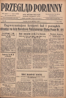 Przegląd Poranny: pismo niezależne i bezpartyjne 1928.02.21 R.8 Nr42