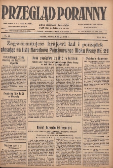 Przegląd Poranny: pismo niezależne i bezpartyjne 1928.02.21 R.8 Nr42