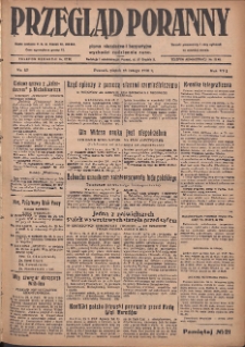 Przegląd Poranny: pismo niezależne i bezpartyjne 1928.02.24 R.8 Nr45