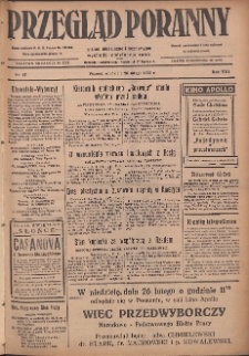 Przegląd Poranny: pismo niezależne i bezpartyjne 1928.02.26 R.8 Nr47