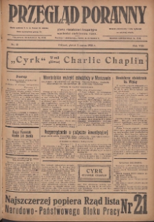 Przegląd Poranny: pismo niezależne i bezpartyjne 1928.03.02 R.8 Nr51