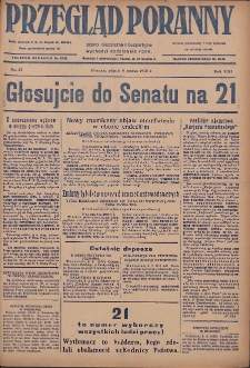 Przegląd Poranny: pismo niezależne i bezpartyjne 1928.03.09 R.8 Nr57