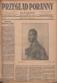 Przegląd Poranny: pismo niezależne i bezpartyjne 1928.03.18 R.8 Nr65