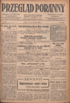 Przegląd Poranny: pismo niezależne i bezpartyjne 1928.03.27 R.8 Nr72