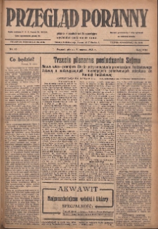 Przegląd Poranny: pismo niezależne i bezpartyjne 1928.03.30 R.8 Nr75