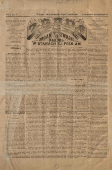 Zgoda : organ Związku Narodowego Polskiego w Stanach Zjednoczonych P&oacute;łnocnej Ameryki. 1881-1882
