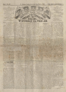 Zgoda : organ Związku Narodowego Polskiego w Stanach Zjednoczonych P&oacute;łnocnej Ameryki. 1882.03.15 R.1 No.17