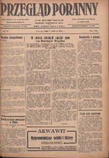Przegląd Poranny: pismo niezależne i bezpartyjne 1928.04.04 R.8 Nr79