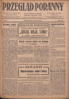 Przegląd Poranny: pismo niezależne i bezpartyjne 1928.04.06 R.8 Nr81