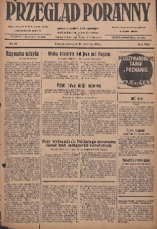Przegląd Poranny: pismo niezależne i bezpartyjne 1928.04.12 R.8 Nr84