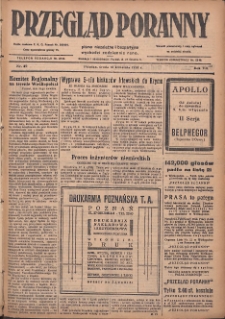 Przegląd Poranny: pismo niezależne i bezpartyjne 1928.04.18 R.8 Nr89