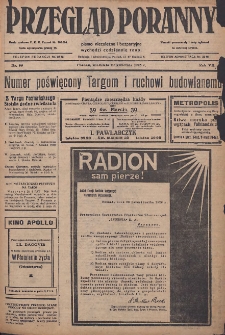 Przegląd Poranny: pismo niezależne i bezpartyjne 1928.04.29 R.8 Nr99