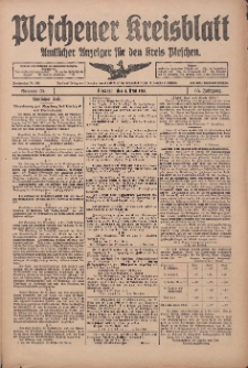 Pleschener Kreisblatt: Amtliches Anzeiger für den Kreis Pleschen 1918.05.01 Jg.66 Nr35