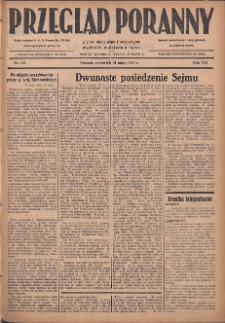Przegląd Poranny: pismo niezależne i bezpartyjne 1928.05.31 R.8 Nr123