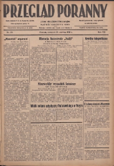 Przegląd Poranny: pismo niezależne i bezpartyjne 1928.06.14 R.8 Nr134